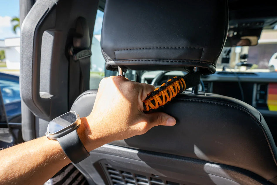 2021+ Bronco Headrest Paracord Wrapped Grab Handles (Pair