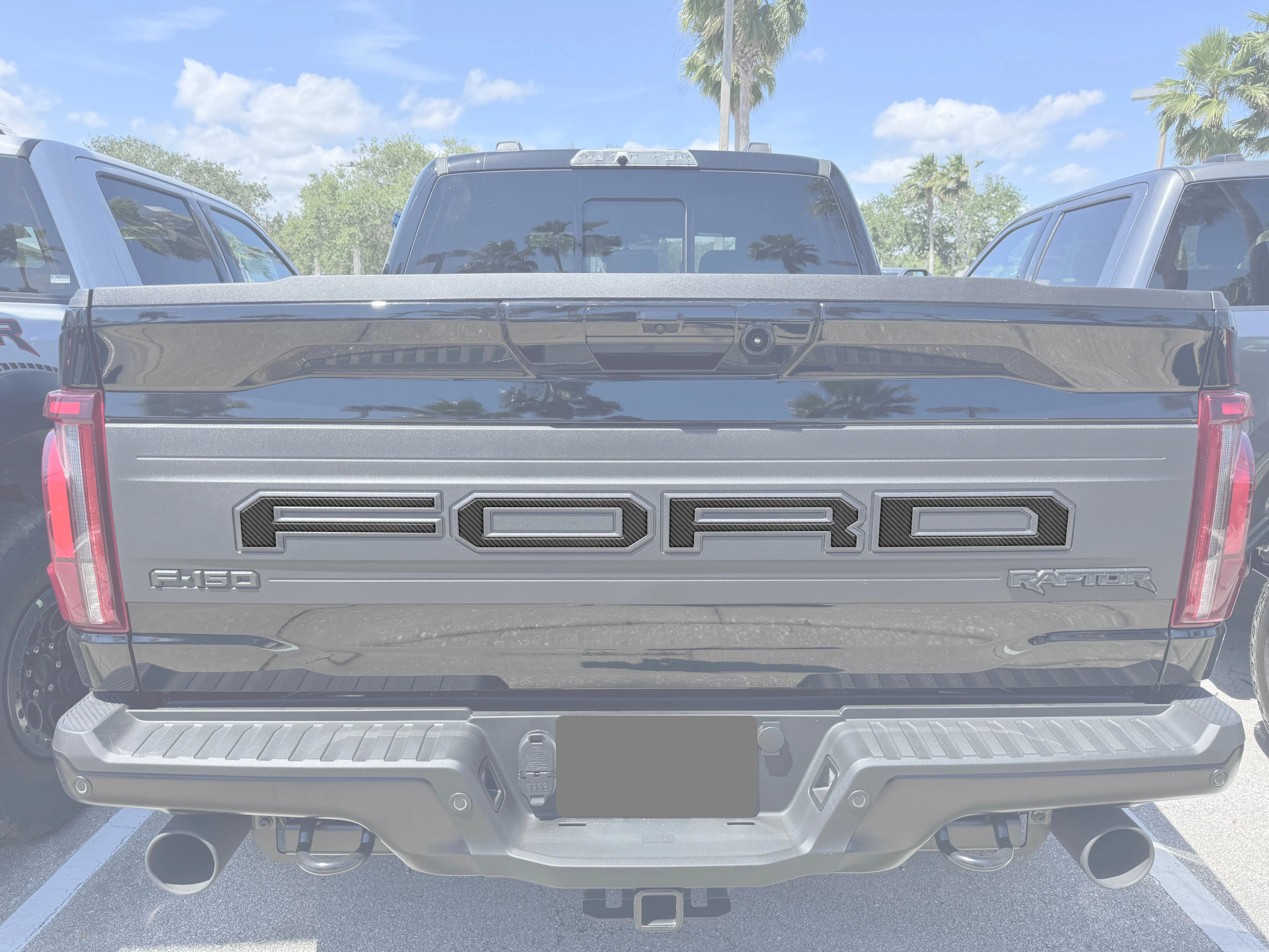 Raptor Tailgate Letter Overlays Fits 2021-2025 Ford F-150 Raptor Raptor Tailgate Letter Overlays Fits 2021-2025 Ford F-150 Raptor