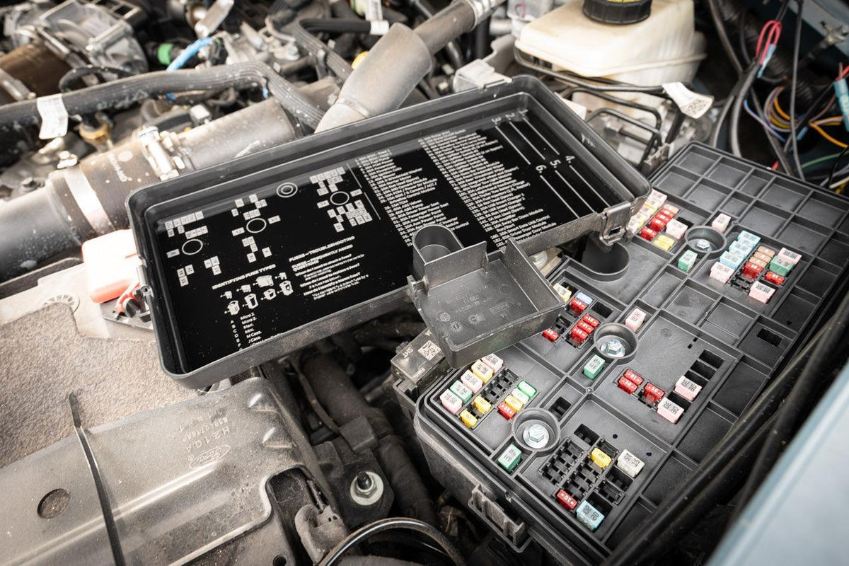 2021+ Bronco Laser Series Fuse Box Lid Label Plate StickerFab
