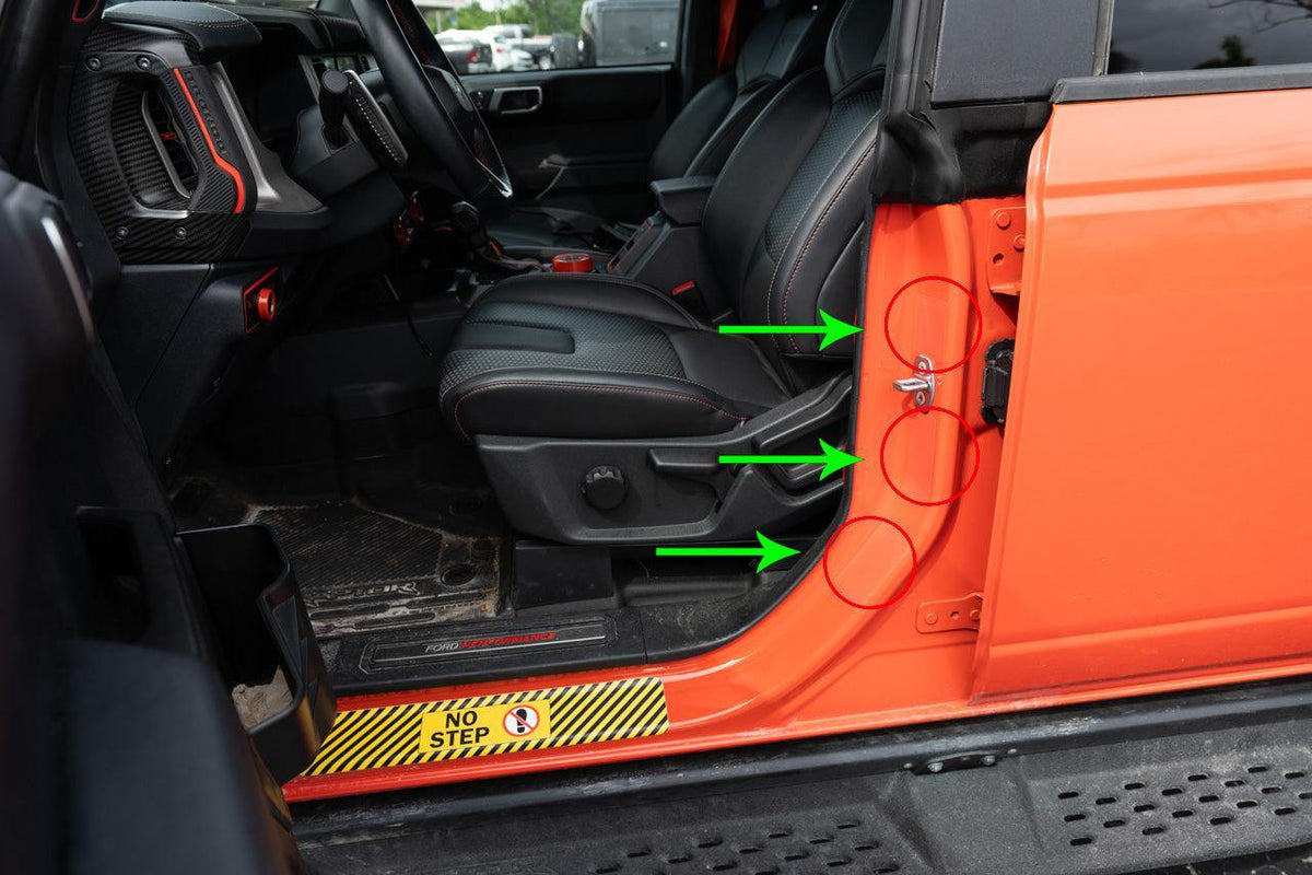 Door Jamb Sticker Cover Up Kit (Printed Series) 20212023 Bronco
