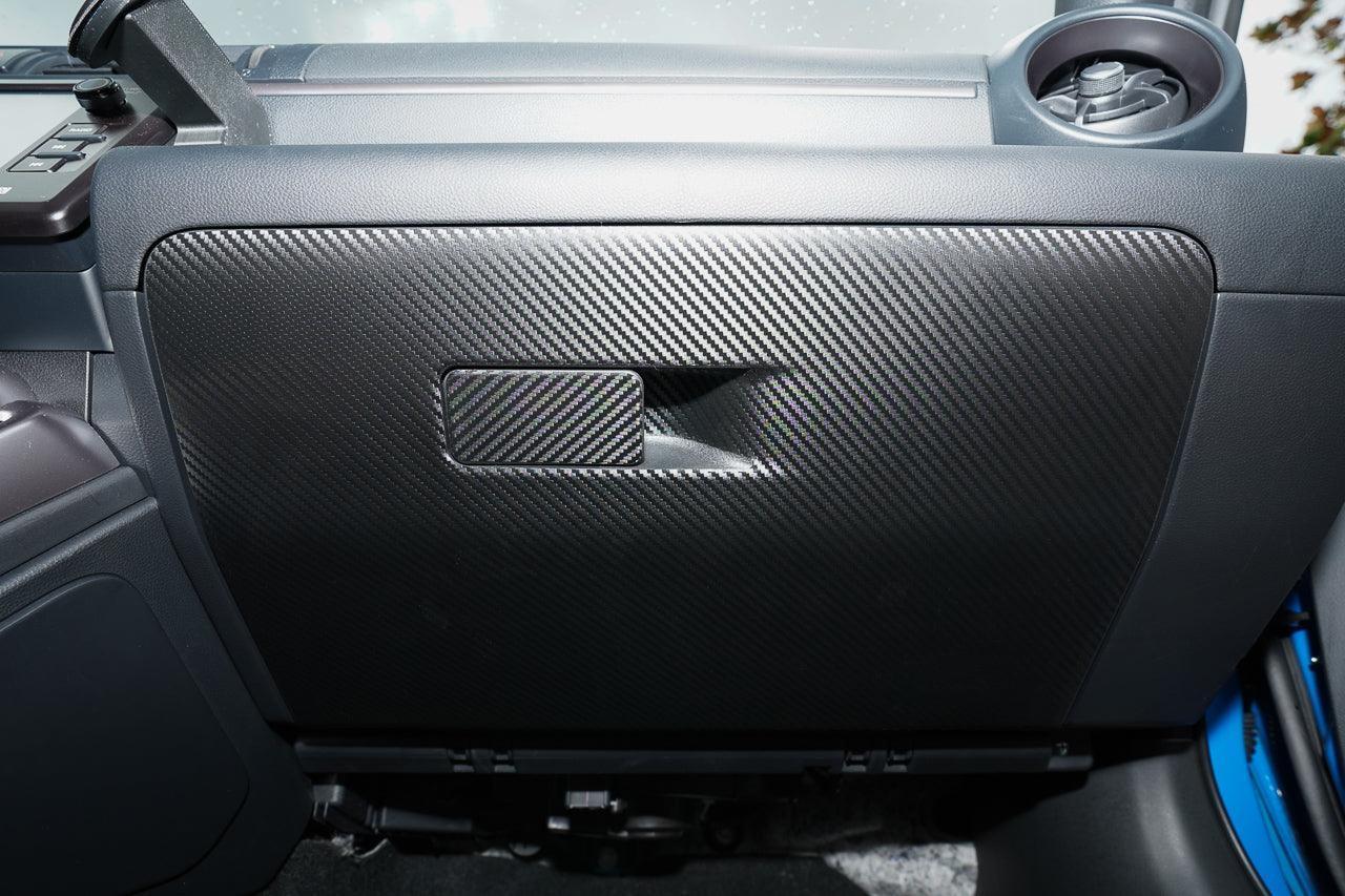 Carbon Fiber Glove Box Panel Trim For Lexus RC300 RC350 RC F Sport 2015-2022 – Black, Self-Adhesive