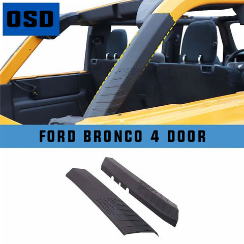 OSD American Flag 4 Door ABS Roll Bar Protection Covers - 2021+ Bronco 4 Door