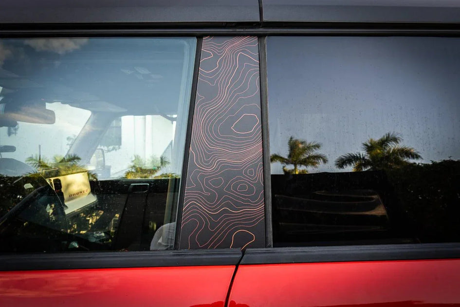 2021+ Ford Bronco Topo B Pillar Protection Kit - StickerFab