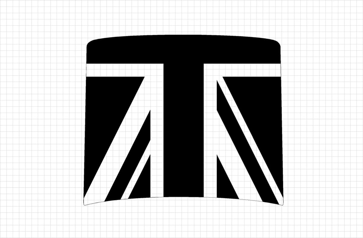 Union Jack Hood / Decal Overlay (Matte Black) 2020+ Land Rove