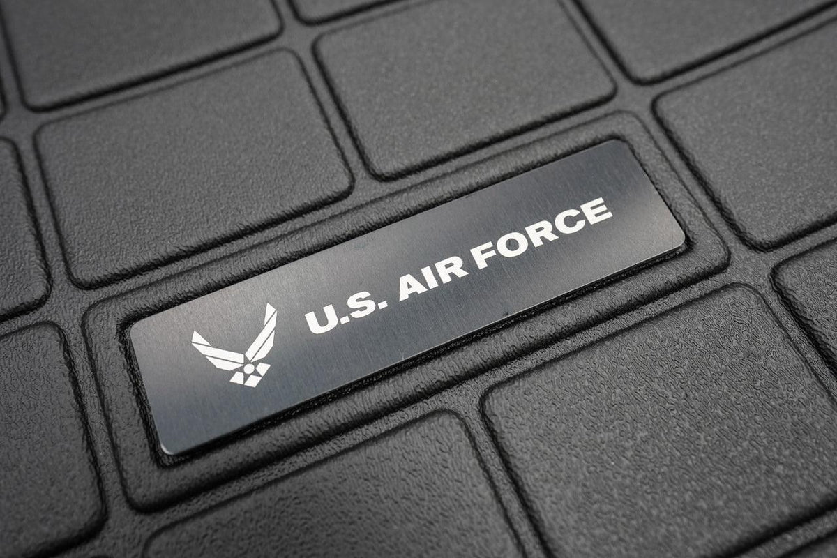 US Military Logo Emblem for Weathertech All Weather Floor Mats (Metal