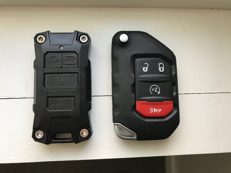 Black Injection Key Fob - 2018+ Wrangler JL / Gladiator JT