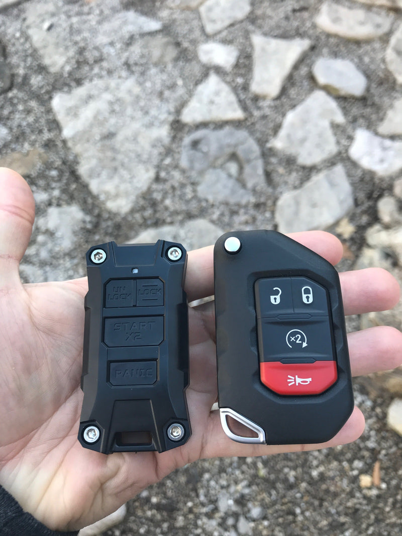 Gray Injection Key Fob - 2018+ Wrangler JL / Gladiator JT