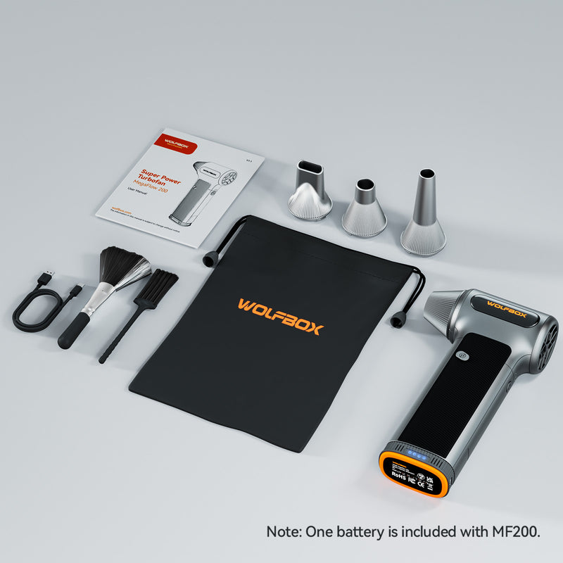 Wolfbox MF200 Handheld Electric Blower - Universal