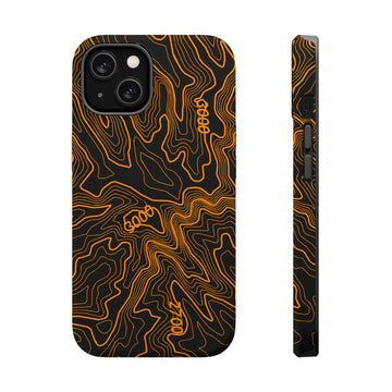iPhone Magsafe Case - Badlands Topographic Design