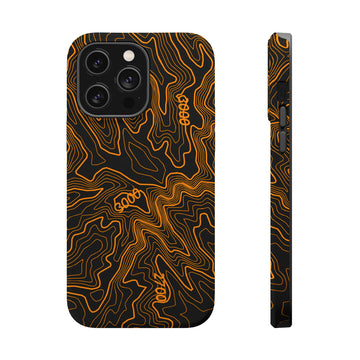 iPhone Magsafe Case - Badlands Topographic Design