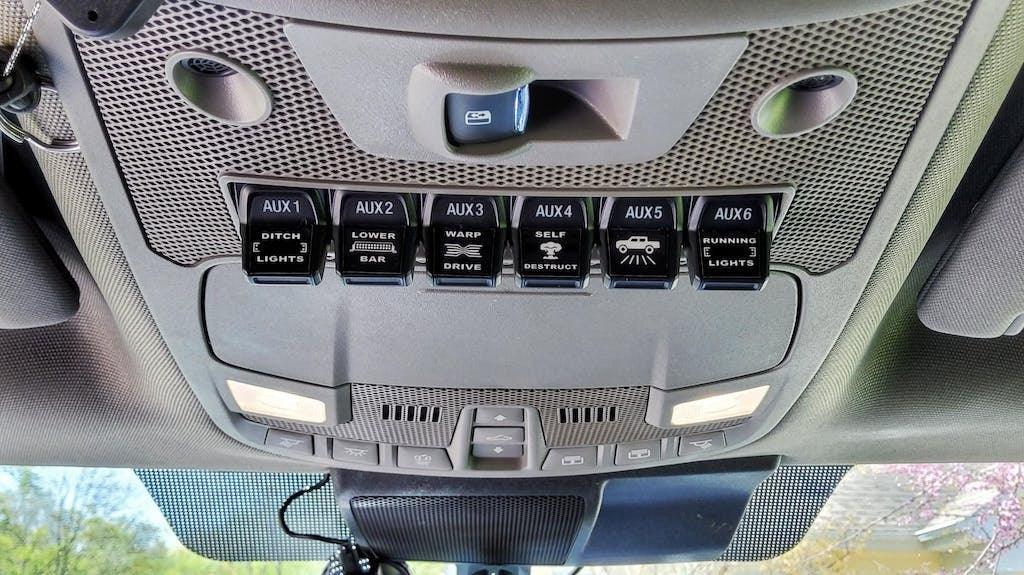 Auxiliary Switch Labels (Upfitter) 1720 F150 Raptor, 17+ F250 / F350 Super Duty StickerFab