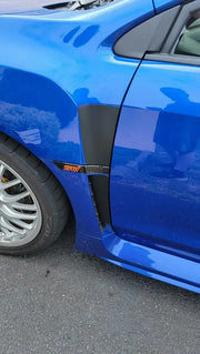 Xotic Tech Gloss Black Fender Vent Overlay Decals For Subaru WRX STI 2015-2021