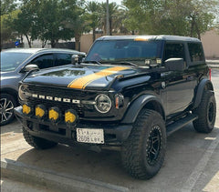 Offset Racing Hood Stripes V1 - 2021+ Bronco - StickerFab