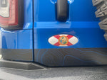 Printed Series US States Ford Bronco Rear Oval Emblem Overlay (Full Print) - 2021-2024 Bronco / Bronco Sport
