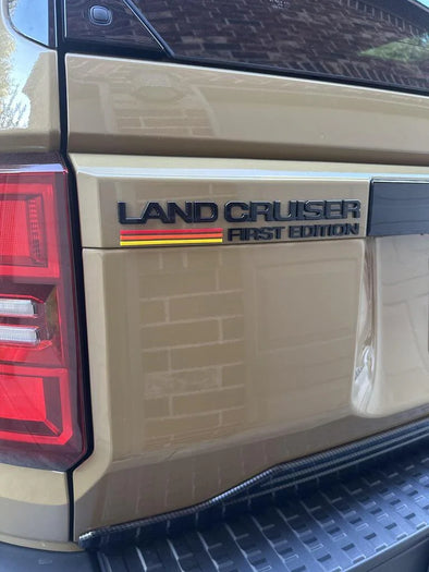First Edition 2024+ Land Cruiser Acrylic Tailgate Emblem | StickerFab