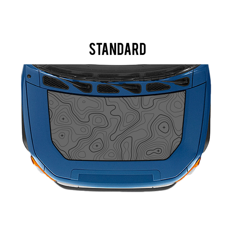 Topographic Hood Overlay - 2007-2014 FJ Cruiser