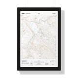 2020 Moab Topographic Framed Poster - StickerFab
