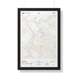 2020 Moab Topographic Framed Poster - StickerFab