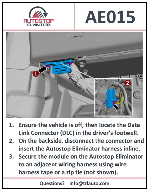 Autostop Eliminator for Disabling Automatic Start-Stop - 2021+ Bronco Sport / 2022+ Maverick / 2020-2022 Escape