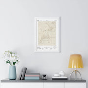 2021 Badlands Topographic Framed Poster - StickerFab