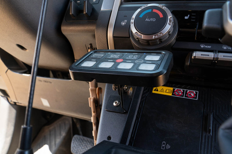 DV8 Offroad Center Console Molle Panels & Digital Device Mount - 2024+ Tacoma / 2025+ 4Runner