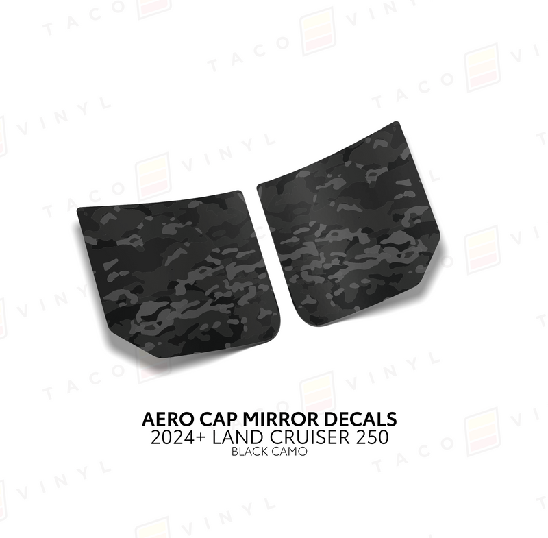 Aero Cap Mirror Decals - 2024+ Land Cruiser