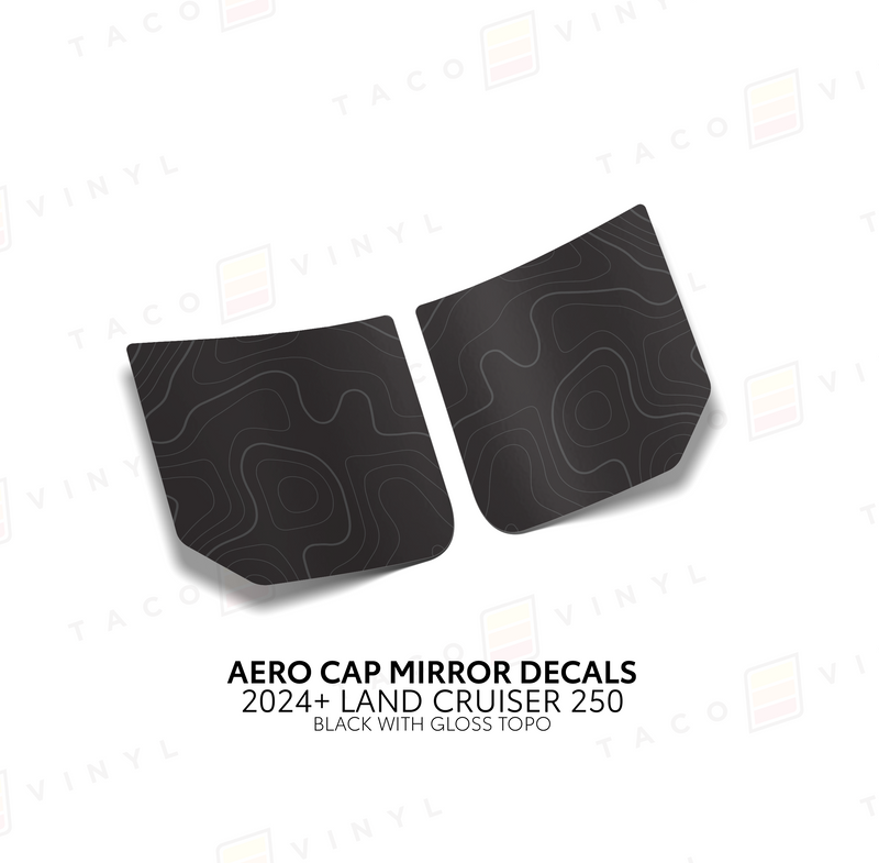 Aero Cap Mirror Decals - 2024+ Land Cruiser