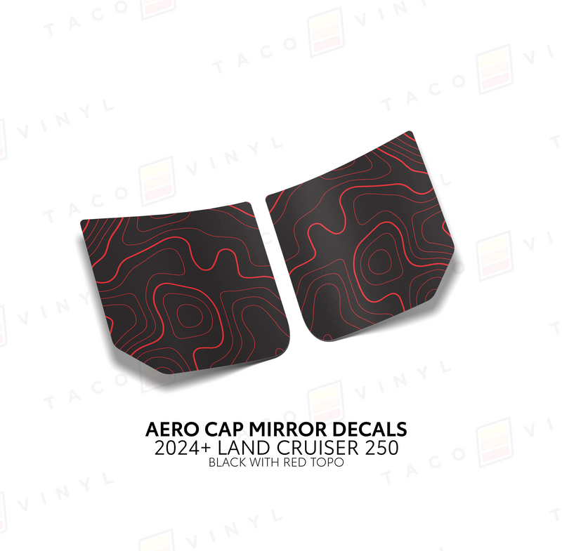 Aero Cap Mirror Decals - 2024+ Land Cruiser