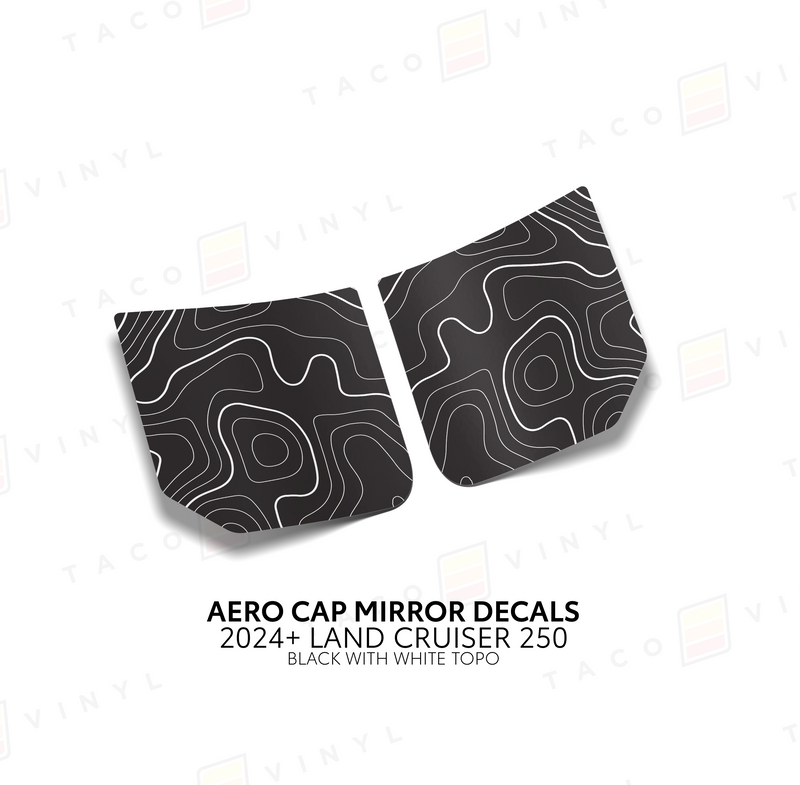 Aero Cap Mirror Decals - 2024+ Land Cruiser