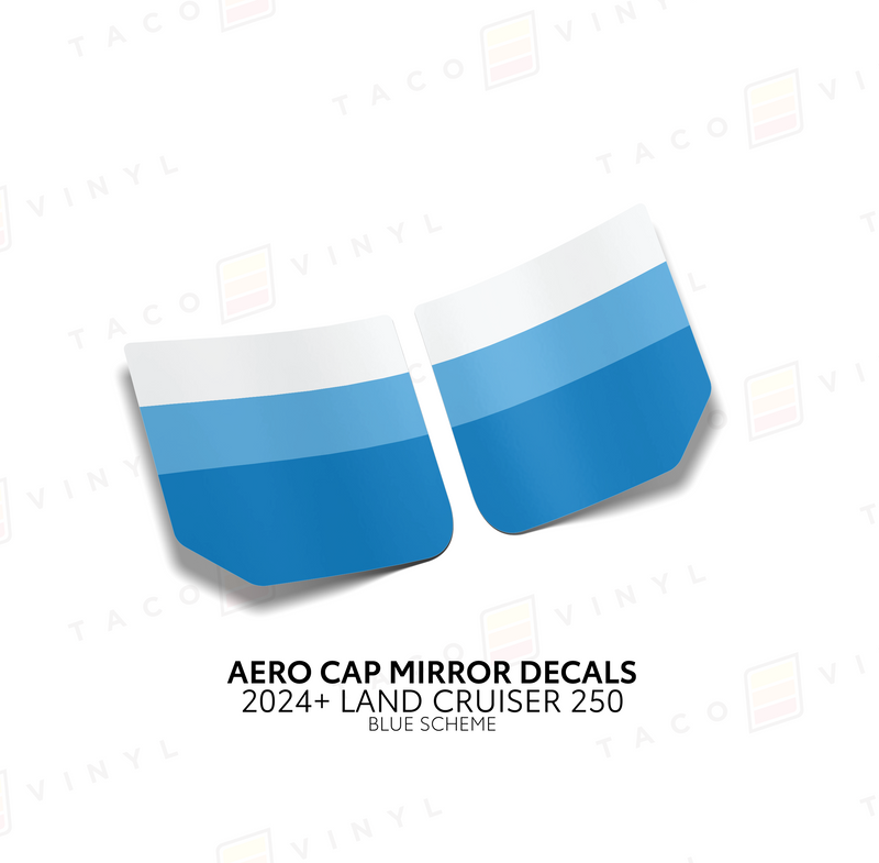 Aero Cap Mirror Decals - 2024+ Land Cruiser