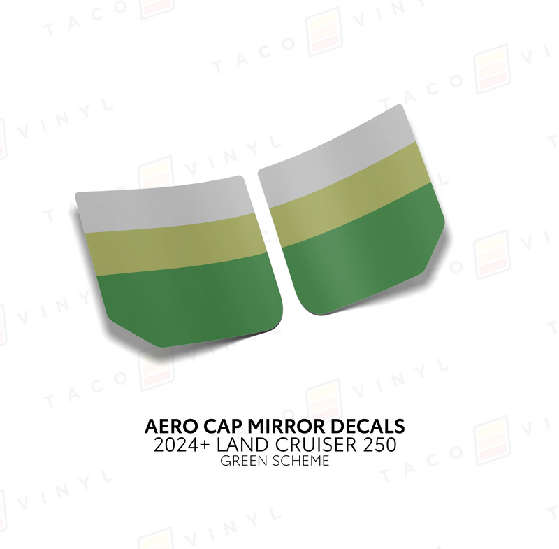 Aero Cap Mirror Decals - 2024+ Land Cruiser