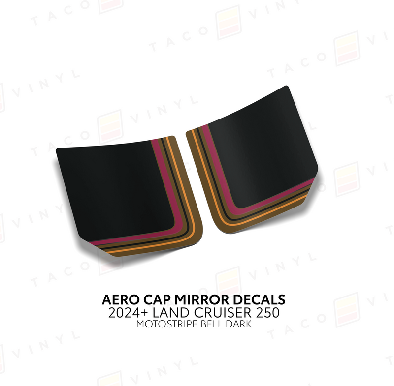 Aero Cap Mirror Decals - 2024+ Land Cruiser