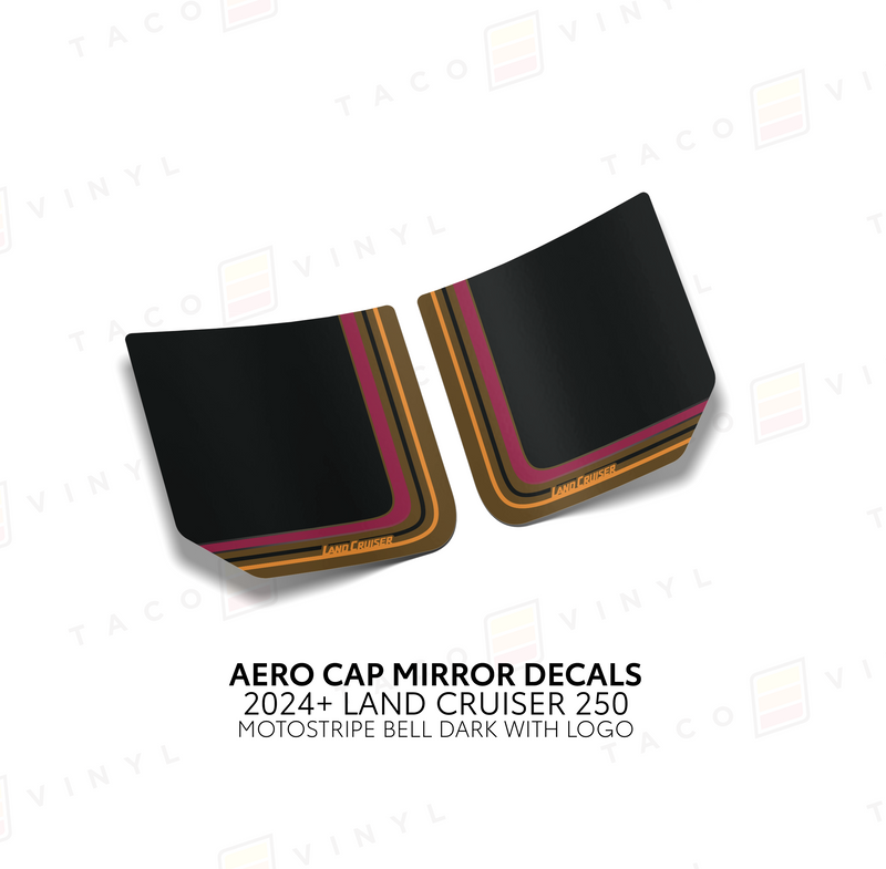 Aero Cap Mirror Decals - 2024+ Land Cruiser