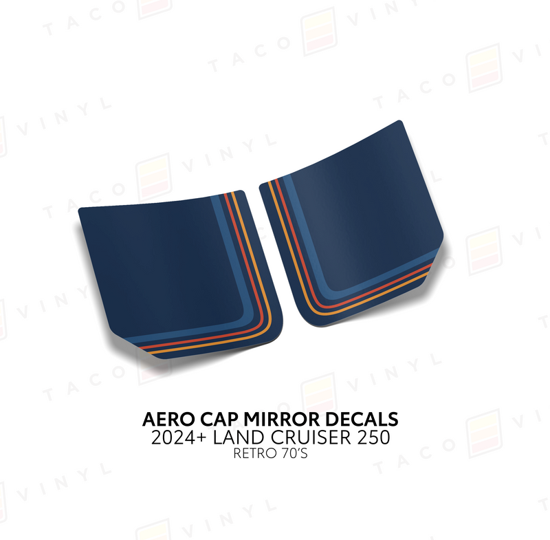 Aero Cap Mirror Decals - 2024+ Land Cruiser