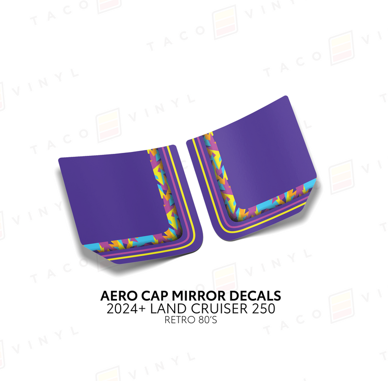 Aero Cap Mirror Decals - 2024+ Land Cruiser