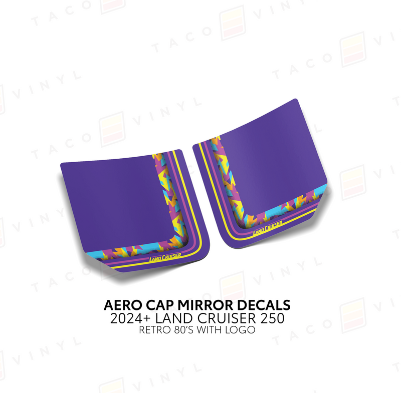 Aero Cap Mirror Decals - 2024+ Land Cruiser