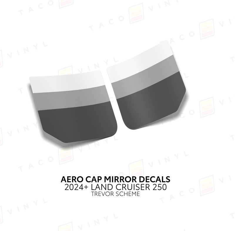 Aero Cap Mirror Decals - 2024+ Land Cruiser
