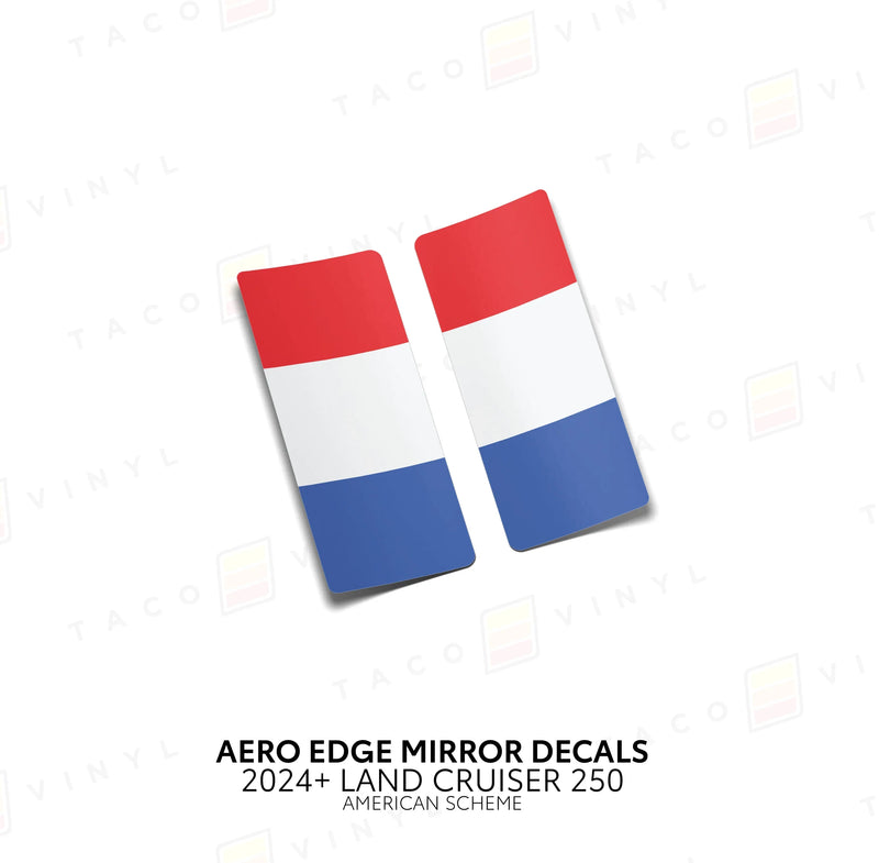 Aero Edge Mirror Decals - 2024+ Land Cruiser