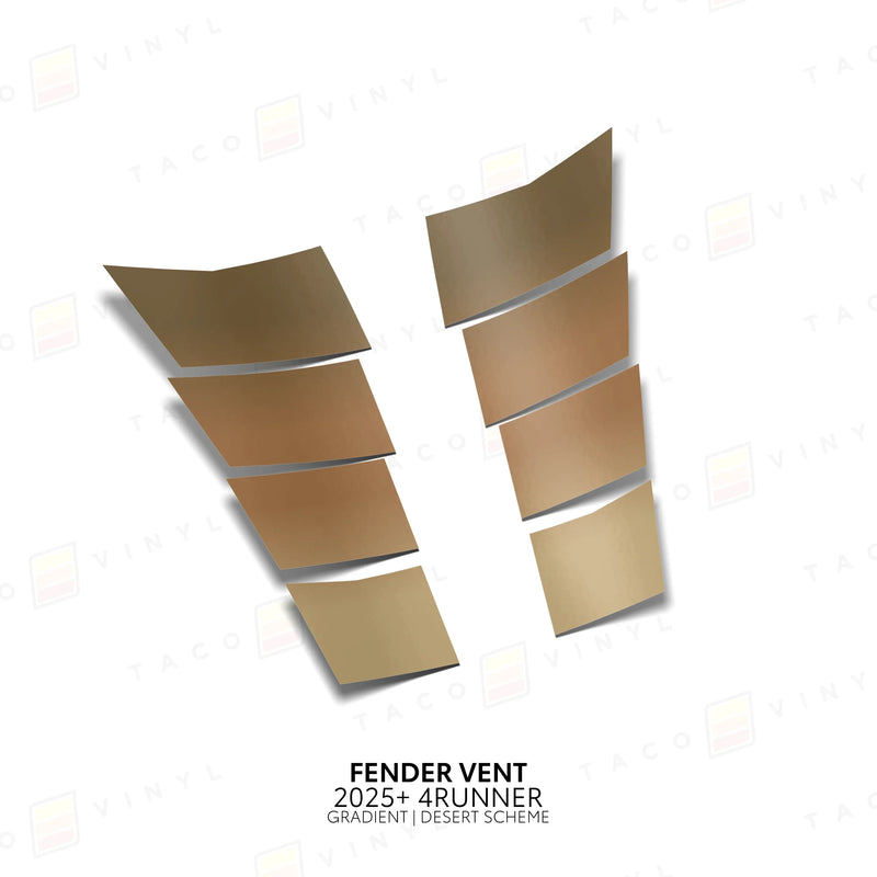 TV 4Runner Gradient Fender Vent Inlays - 2025+ 4Runner