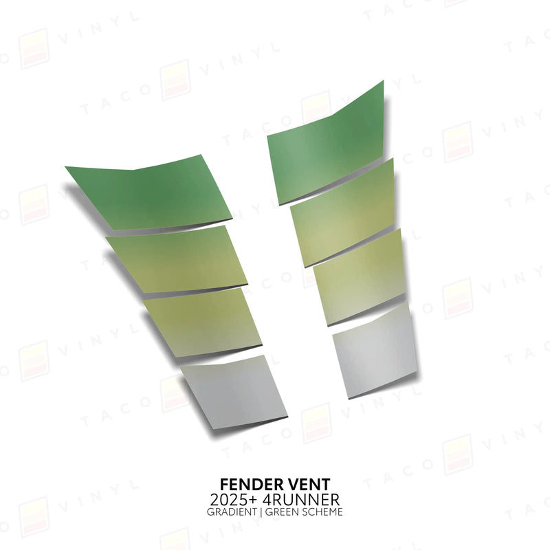 TV 4Runner Gradient Fender Vent Inlays - 2025+ 4Runner