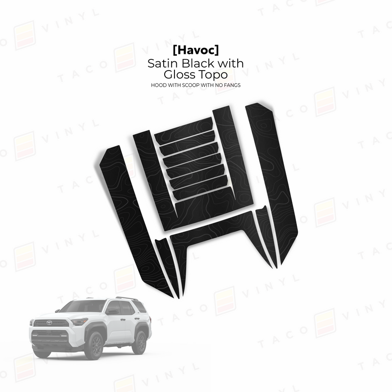 Havoc Hood Scoop Stamp (w/ No Fangs) - 2025+ 4Runner