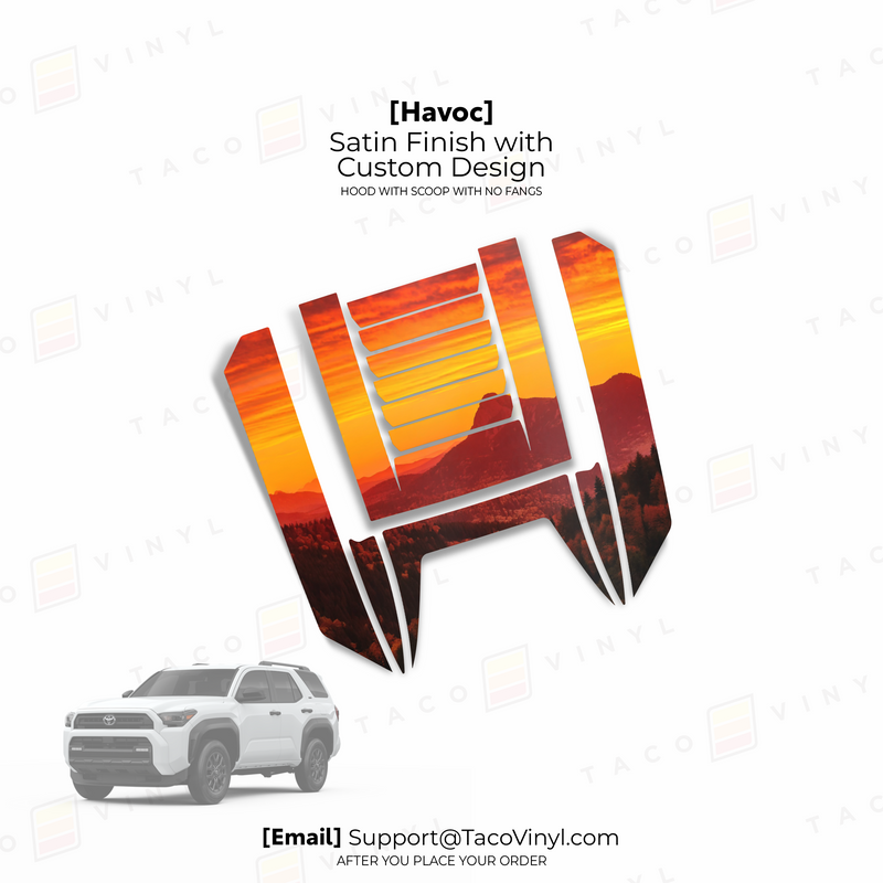 Havoc Hood Scoop Stamp (w/ No Fangs) - 2025+ 4Runner