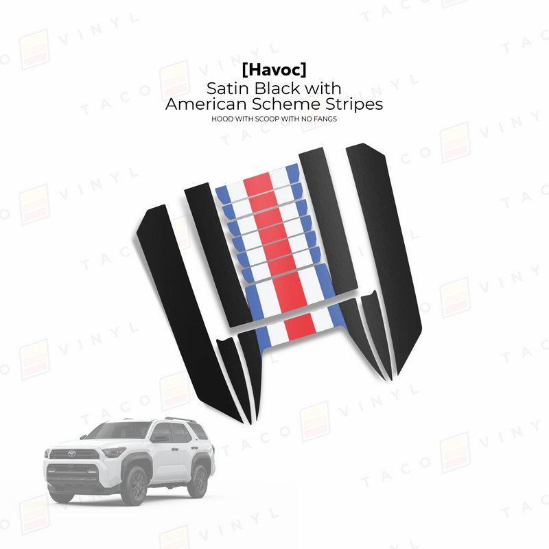 Havoc Hood Scoop Stamp (w/ No Fangs) - 2025+ 4Runner