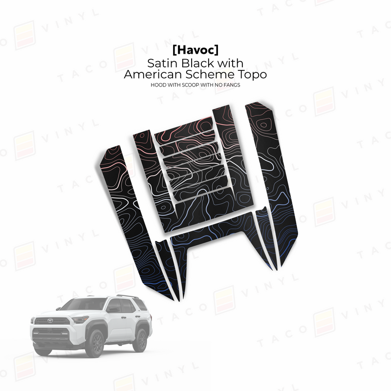 Havoc Hood Scoop Stamp (w/ No Fangs) - 2025+ 4Runner