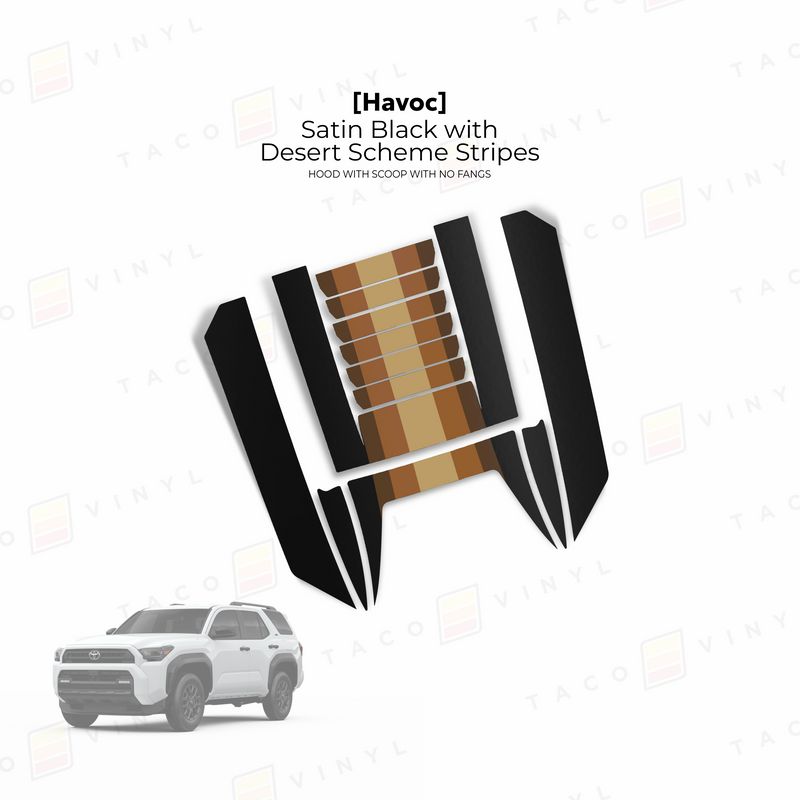 Havoc Hood Scoop Stamp (w/ No Fangs) - 2025+ 4Runner