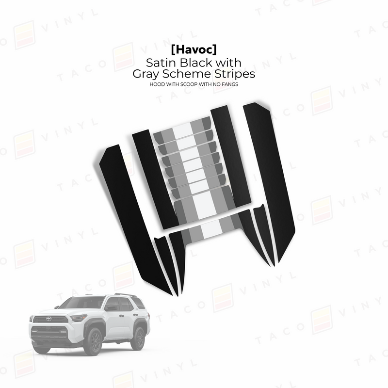 Havoc Hood Scoop Stamp (w/ No Fangs) - 2025+ 4Runner