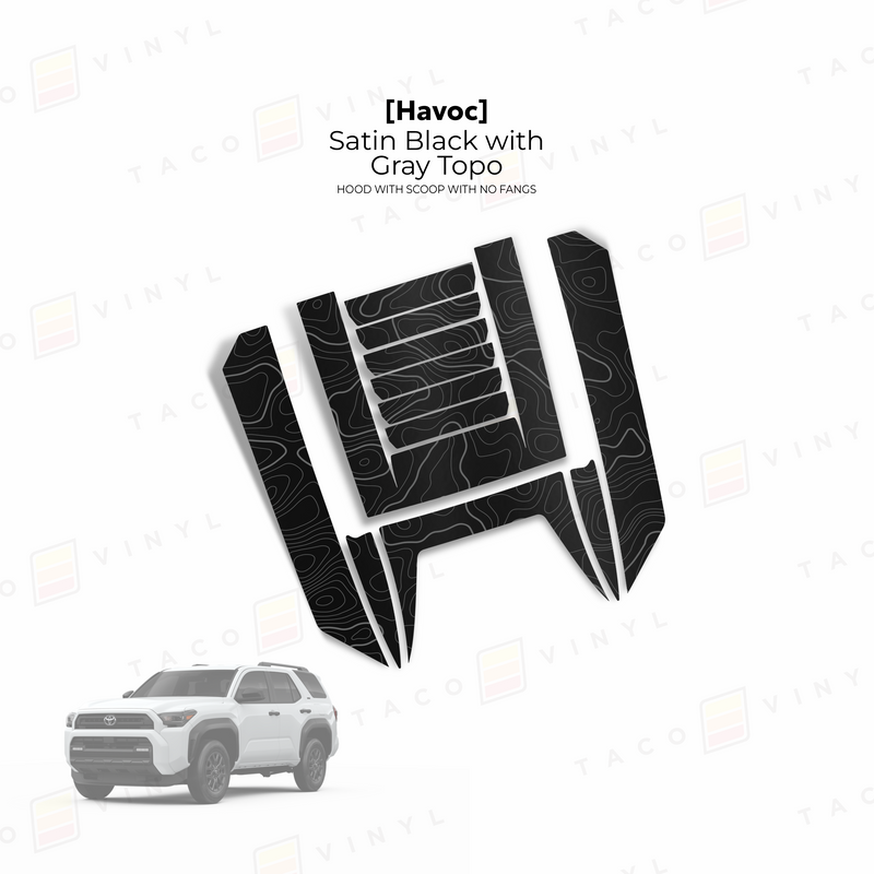 Havoc Hood Scoop Stamp (w/ No Fangs) - 2025+ 4Runner