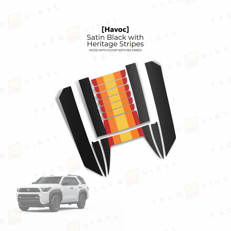 Havoc Hood Scoop Stamp (w/ No Fangs) - 2025+ 4Runner
