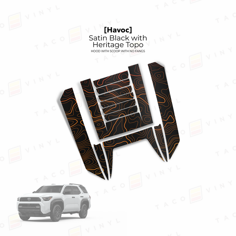 Havoc Hood Scoop Stamp (w/ No Fangs) - 2025+ 4Runner