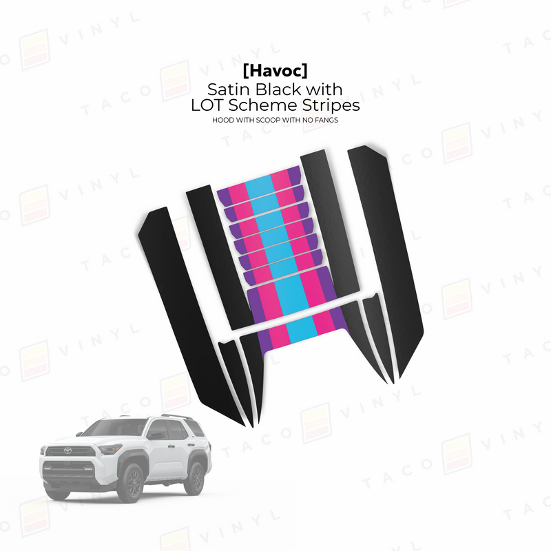 Havoc Hood Scoop Stamp (w/ No Fangs) - 2025+ 4Runner